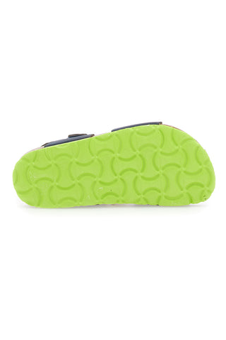 Modri sandali s sponkami Asso 16210