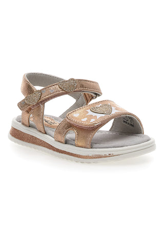 Bronzaste sandale z zaponko Grazie Girl 218655