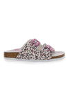 Bele leopardaste copate z roza detajli Pitt Kids 14459