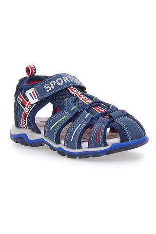 Modri sandali Fisherman z velcro zaponko Pitt Kids 14116