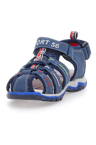 Modri sandali Fisherman z velcro zaponko Pitt Kids 14116