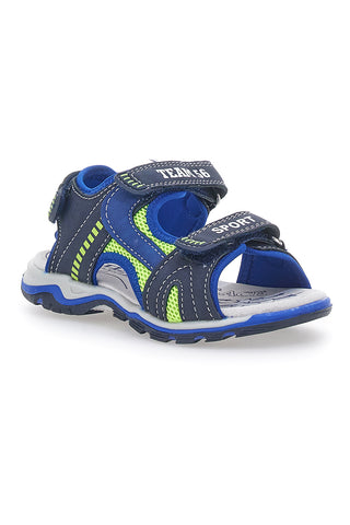 Modri sandali z velcro trakom Pitt Kids 143691
