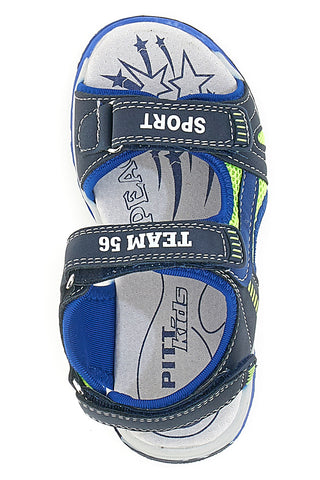 Modri sandali z velcro trakom Pitt Kids 143691