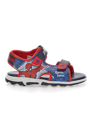 Modri in rdeči sandali z velcro trakovi Spiderman 15301