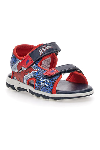 Modri in rdeči sandali z velcro trakovi Spiderman 15301