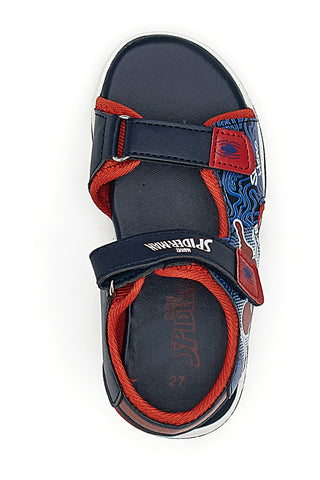 Modri in rdeči sandali z velcro trakovi Spiderman 15301