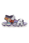 Viola in srebrni sandali z velcro trakovi Frozen 17308