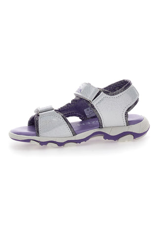 Viola in srebrni sandali z velcro trakovi Frozen 17308