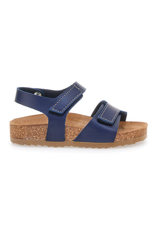 Modri sandali z velcro trakom Pittarello Bio 257081