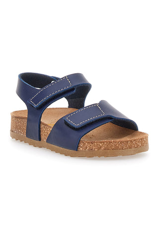 Modri sandali z velcro trakom Pittarello Bio 257081