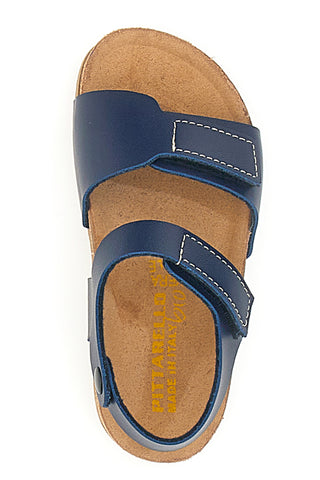 Modri sandali z velcro trakom Pittarello Bio 257081