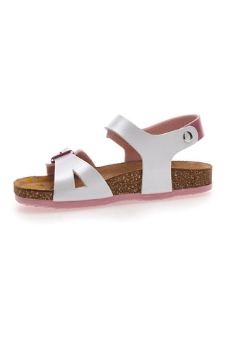 Roza in beli sandali Pittarello Bio 257157