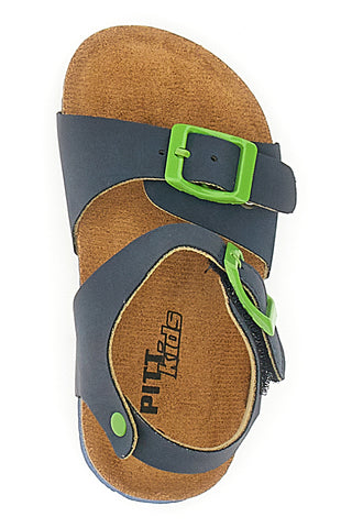 Modre sandale z zaponko PITT KIDS 14466