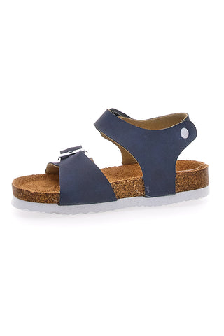 Modri sandali s sponkami Pitt Kids 14466