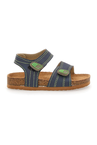 Modri sandali z zapenjanjem na velcro PITT KIDS 14128