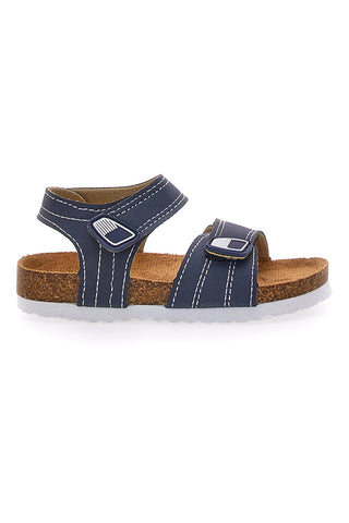 Modro-bele sandale z zapenjanjem na velcro PITT KIDS 14128