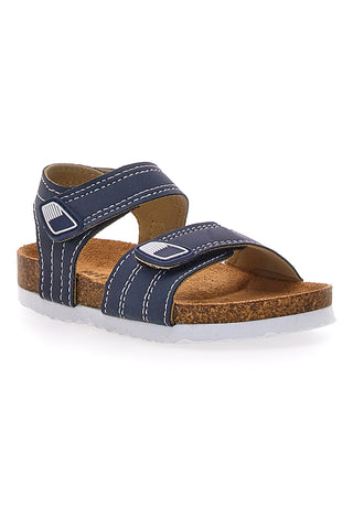 Modro-bele sandale z zapenjanjem na velcro PITT KIDS 14128