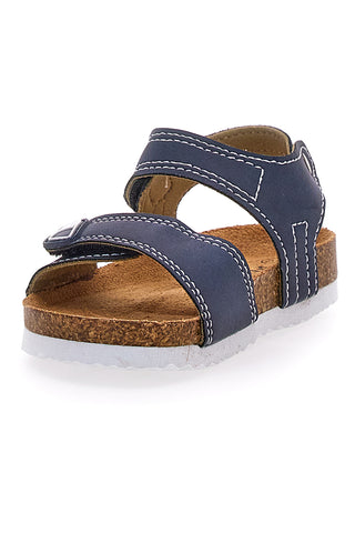 Modro-bele sandale z zapenjanjem na velcro PITT KIDS 14128