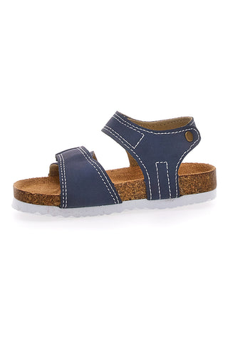 Modro-bele sandale z zapenjanjem na velcro PITT KIDS 14128