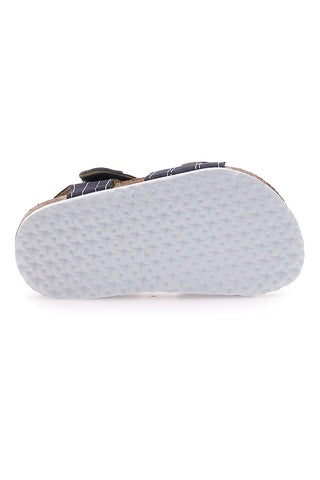 Modro-bele sandale z zapenjanjem na velcro PITT KIDS 14128