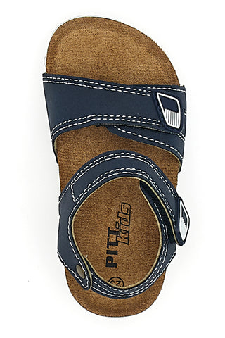 Modro-bele sandale z zapenjanjem na velcro PITT KIDS 14128