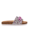 Roza in bele leopardaste natikače PITT KIDS 14400