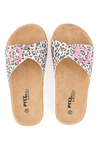 Bele leopardaste copate Pitt Kids 14403