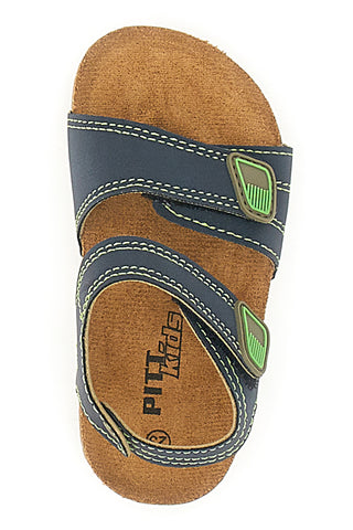 Modre sandale z velcro trakovi Pitt Kids 14431