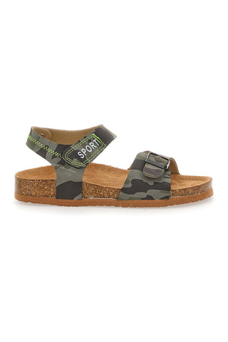 Zelene sandale s kamuflažnim vzorcem in velcro trakovi Pitt Kids 14432