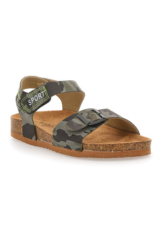 Zelene sandale s kamuflažnim vzorcem in velcro trakovi Pitt Kids 14432
