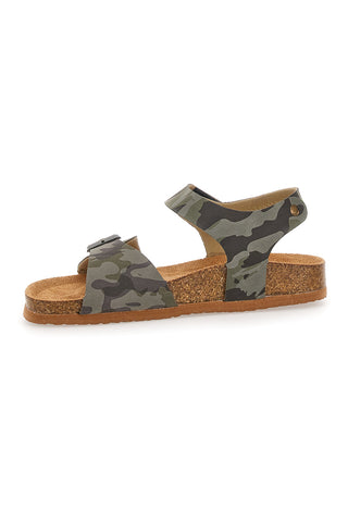 Zelene sandale s kamuflažnim vzorcem in velcro trakovi Pitt Kids 14432