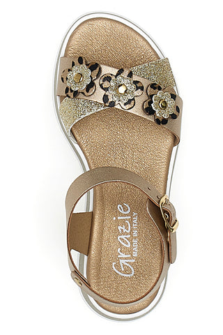 Sandali Oro con Cinturino Grazie Girl 11242053