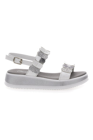 Elegantne bele sandale za slovesnosti Grazie Girl 11244033
