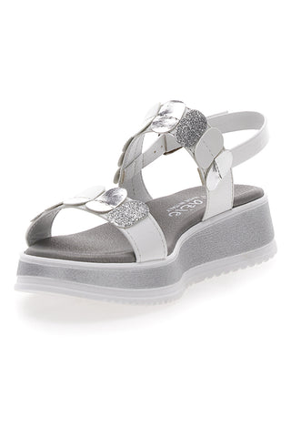 Elegantne bele sandale za slovesnosti Grazie Girl 11244033