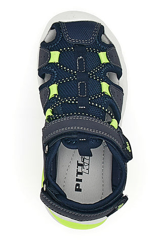 Modri sandali z velcro trakom Pitt Kids 2205003