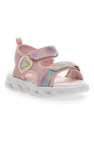 Roza sandali z lučkami za otroke* Pitt Kids 211425
