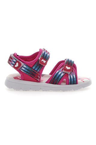 Fuksijeve sandale z vzorcem in zaponkami z velcro trakom Pitt Kids 2712