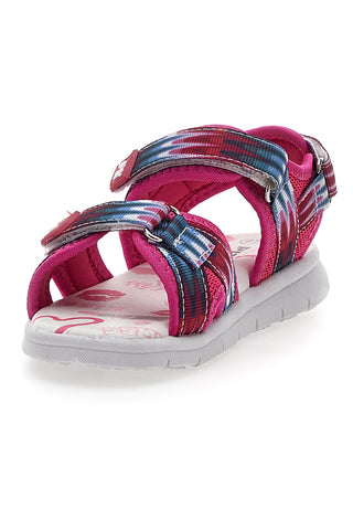 Fuksijeve sandale z vzorcem in zaponkami z velcro trakom Pitt Kids 2712