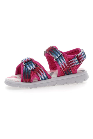 Fuksijeve sandale z vzorcem in zaponkami z velcro trakom Pitt Kids 2712