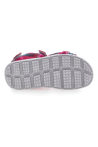 Fuksijeve sandale z vzorcem in zaponkami z velcro trakom Pitt Kids 2712