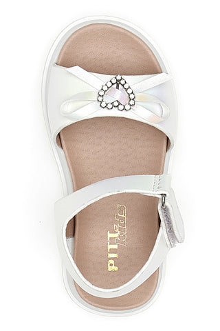 Sandali z belim pentljem Pitt Kids 39244