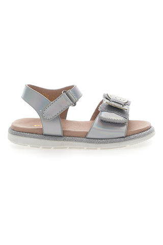 Elegantni srebrni sandali z mašno Pitt Kids 392412