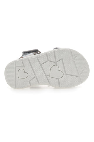 Elegantni srebrni sandali z mašno Pitt Kids 392412