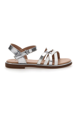 Bele in srebrne sandale Pittarello Kids 392428