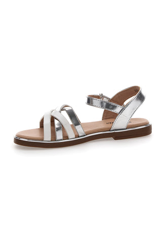 Bele in srebrne sandale Pittarello Kids 392428