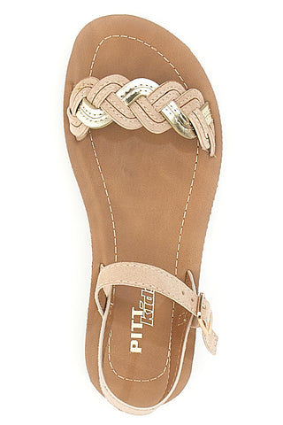 Elegantni sandali Nude s trakom Pitt Kids 18183