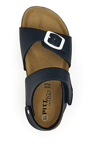 Modri sandali s sponko Pitt Kids 45289