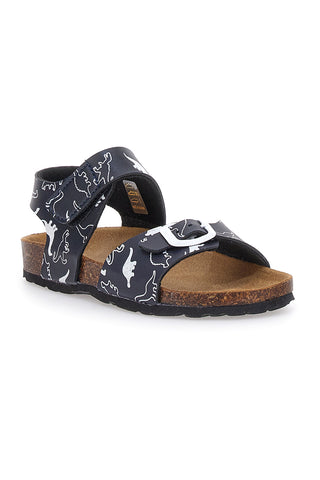 Modre sandale s sponko in dinozavri Pitt Kids 45289