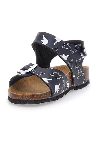 Modre sandale s sponko in dinozavri Pitt Kids 45289