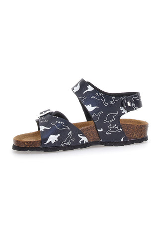 Modre sandale s sponko in dinozavri Pitt Kids 45289